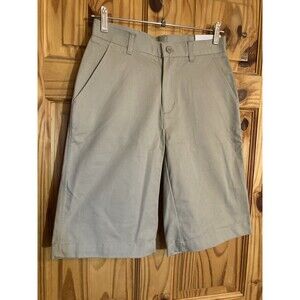 IZOD Young Men Approved Schoolwear Flat Front Straight Fit Twill Shorts Size 28